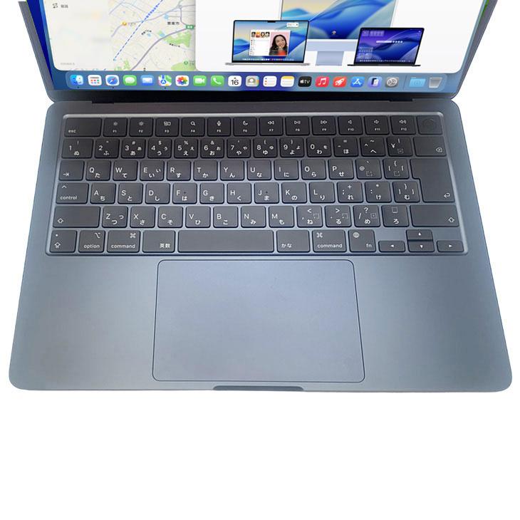 【中古パソコン】Apple MacBook Air 13.6inch MRXW3J/A A3113 2024 TouchID [Apple M3 8コア 8GB SSD512GB 無線 BT カメラ Midnight 純箱] ：アウトレットの画像