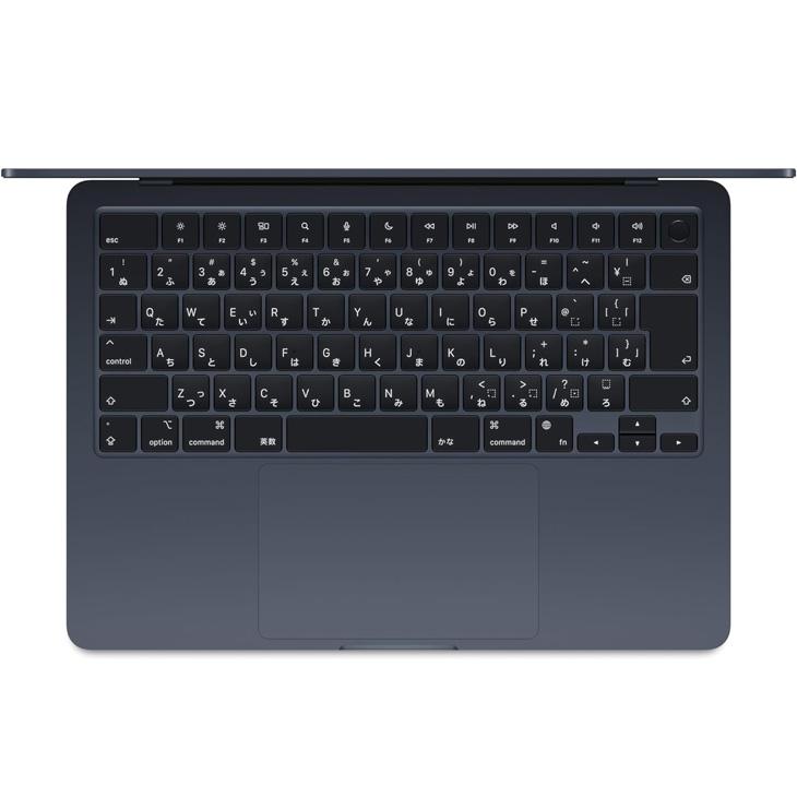 【中古パソコン】Apple MacBook Air 13.6inch MRXW3J/A A3113 2024 TouchID [Apple M3 8コア 8GB SSD512GB 無線 BT カメラ Midnight 純箱] ：アウトレットの画像