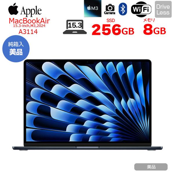 未開封 MacBook air M3 8GBメモリ 256GB US配列 Apple MacBook Air 13.6インチ Liquid Retinaディスプレイ Late 2024