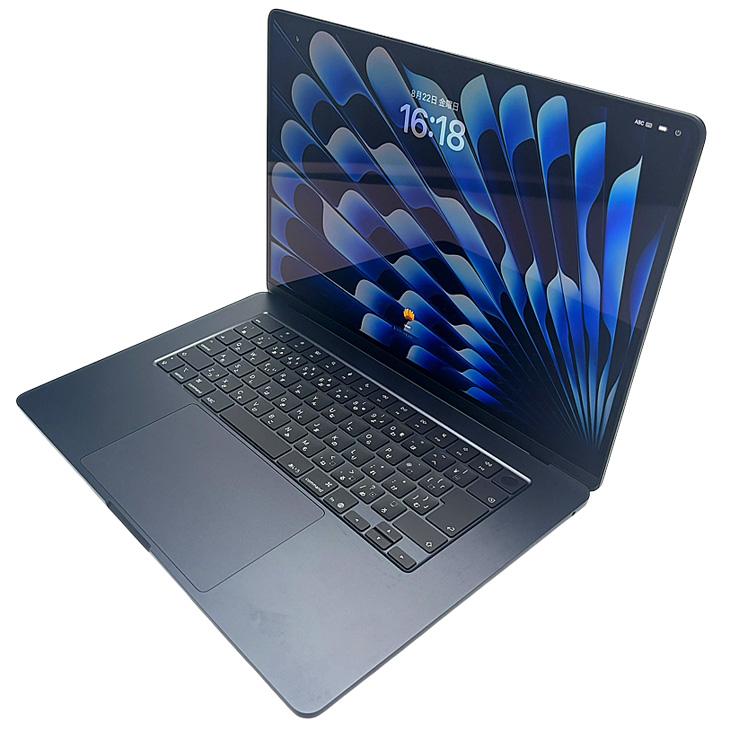【中古パソコン】Apple MacBook Air 15.3inch MW1M3J/A A3241 2025 TouchID [Apple M4 10コア メモリ16GB SSD512GB 無線 BT 15.3型 Midnight 純箱 ] ：美品の画像