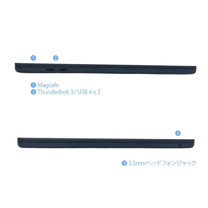【中古パソコン】Apple MacBook Air 15.3inch MW1M3J/A A3241 2025 TouchID [Apple M4 10コア メモリ16GB SSD512GB 無線 BT 15.3型 Midnight 純箱 ] ：美品の画像