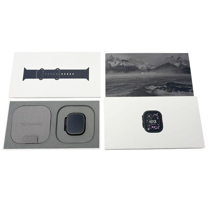 【中古SIMフリー】アップルウォッチ Apple Watch Ultra 3（GPS-セルラー）49mm MF0J4J/A　A3281 ブラックチタニウム/オーシャンバンド ] ：良品の画像