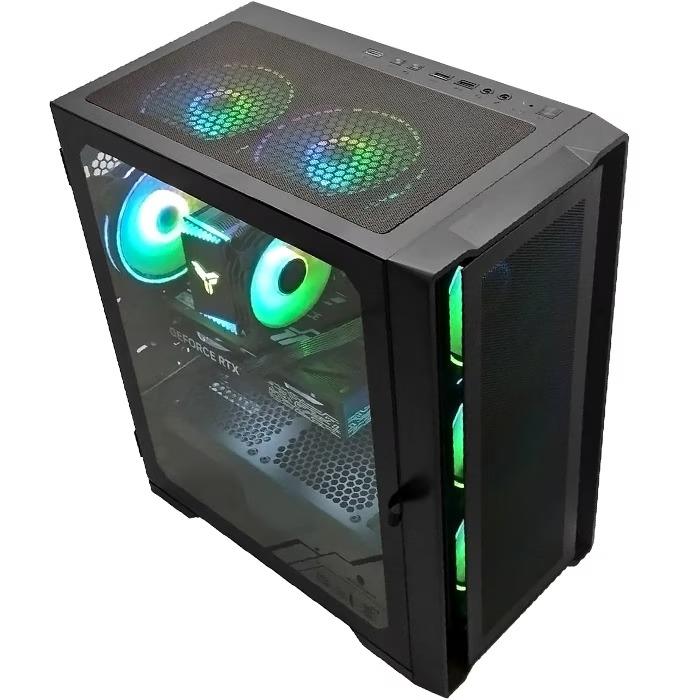 PASOUL ゲーミングPC デスクトップ ブラック メッシュ GeForce
