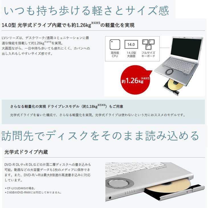 Let's note 【中古パソコン SIMフリー】Panasonic CF-LV1 中古 レッツ
