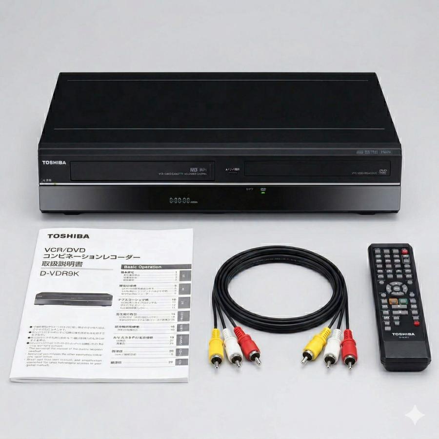 レンタル】1泊2日〜ダビング可能 VHSビデオ一体型DVDレコーダー ビデオ