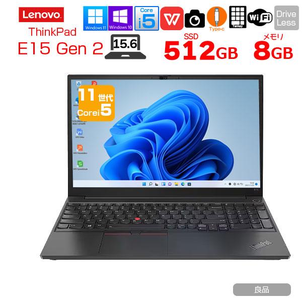 【高速11世代CPU・テンキー】◆ Lenovo ThinkPad E15 Gen 2 / 15.6型 ◆ 超高速Core i5-1135G7 /高速 新品SSD 512GB / メモリ8GB ◆ Windows 11 Pro /サービス 正規 Office ◆ 到着後すぐに使える ACアダプター付き Amazon.com: Lenovo ThinkPad E15 Gen 2 Business Laptop, 15.6