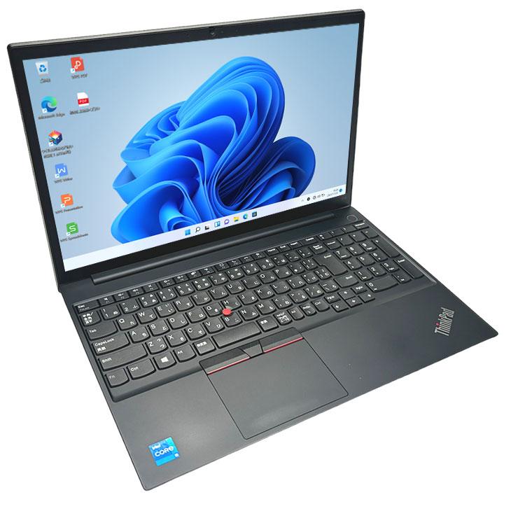 中古良品ノートパソコン LENOVO ThinkPad E15 Windows11+office 爆速SSD256GB core i5-1135G7/メモリ8GB/15.6インチ/WEBカメラ/無線内蔵 Lenovo（レノボ） Lenovo E15 Gen2 中古ノート Office 選べるOS
