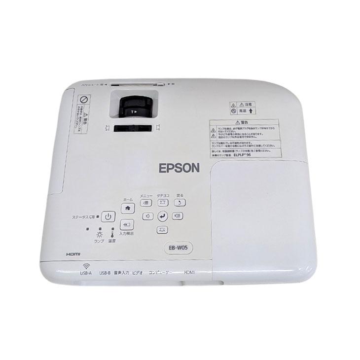 EPSON 液晶プロジェクター EB-W05 使用700時間以下 3300lm WXGA 3LCD