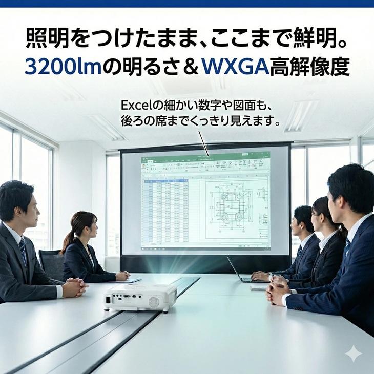 エプソン（EPSON） 【レンタル】1泊2日〜 液晶プロジェクター プレゼン