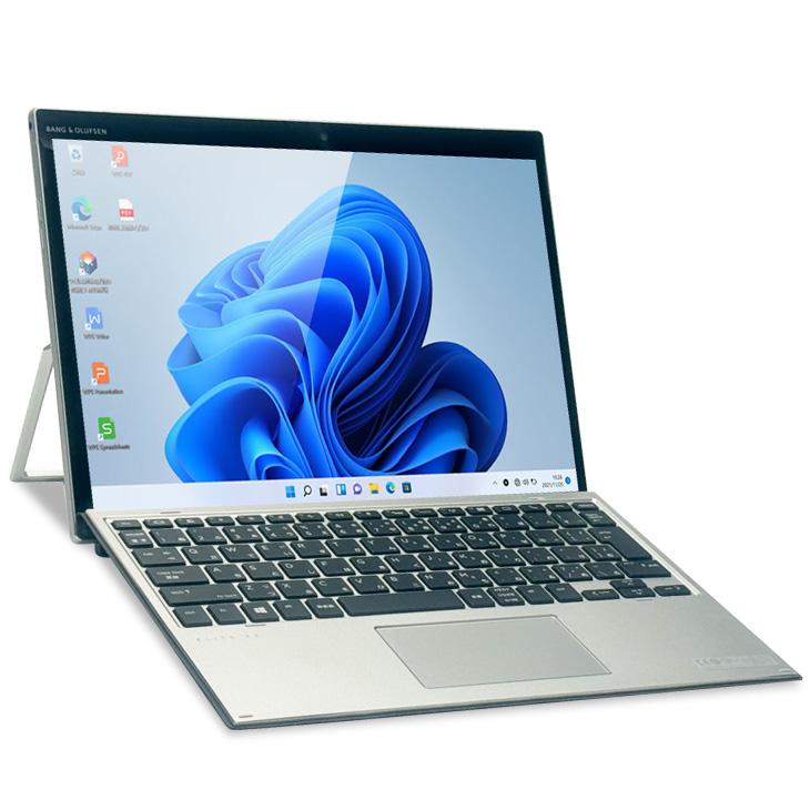 【中古パソコン】HP Elite x2 G4 中古 2in1タブレット Win11 着脱式キーボード [Core i5 8265U メモリ8GB SSD256GB 無線 カメラ 13型]:良品の画像
