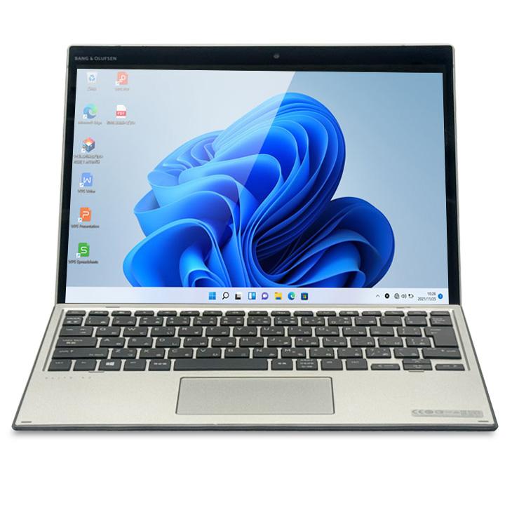 【中古パソコン】HP Elite x2 G4 中古 2in1タブレット Win11 着脱式キーボード [Core i5 8265U メモリ8GB SSD256GB 無線 カメラ 13型]:良品の画像