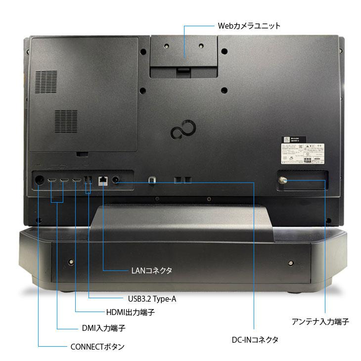 【中古一体型デスクトップPC】富士通〈ESPRIMO FH90/B2〉Intel Core i7/SSD512GB+HDD3TB/メモリ8GB ④ FMV 富士通 ESPRIMO FH90/H2 FMVF90H2B ブラック 正規版Office Core i7