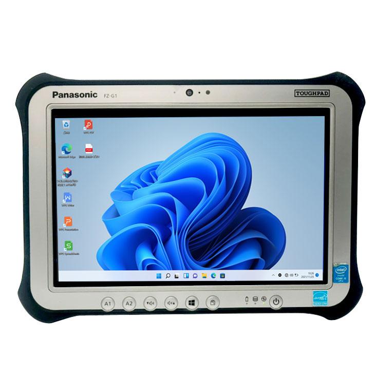 【中古パソコン】Panasonic TOUGHPAD FZ-G1W3000VJ タフパッド Win11 防塵 防水 第7世代[Core i5 7300U メモリ4GB 128GB 無線 カメラ 10.1型] :良品の画像