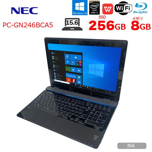 NEC LAVIE Direct NS PC-GN246BCA55 中古 ノート  Office Win10 home[Core i7 5500U 8GB 256GB BD 無線 テンキー カメラ 15.6 ブラック] ：良品｜whatfun｜02