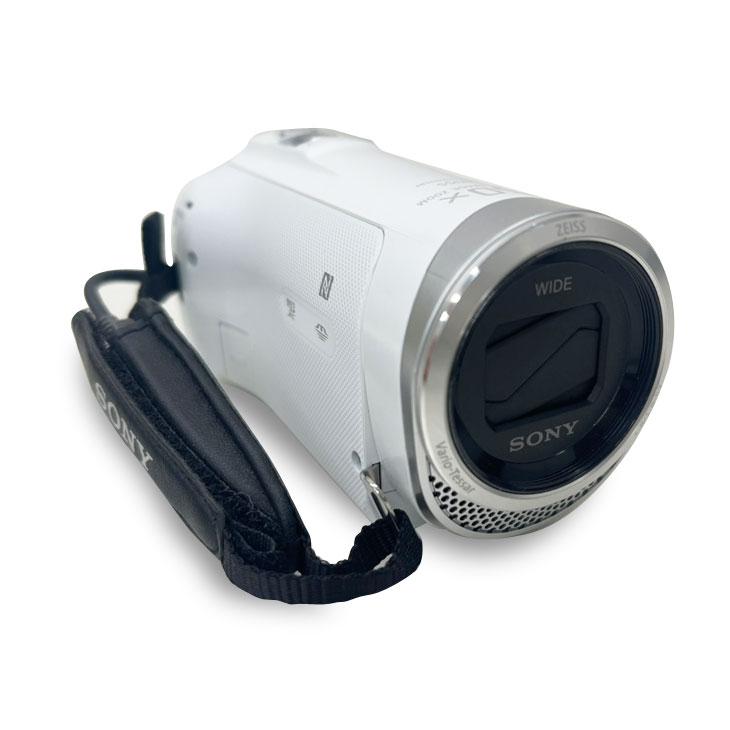 SONY HANDYCAM HDR-CX480 デジタルビデオカメラ ハンディカム 251万画素 32GBメモリ 光学式手ブレ補正　 バッテリー　 ポーチ付き　ホワイト：良品