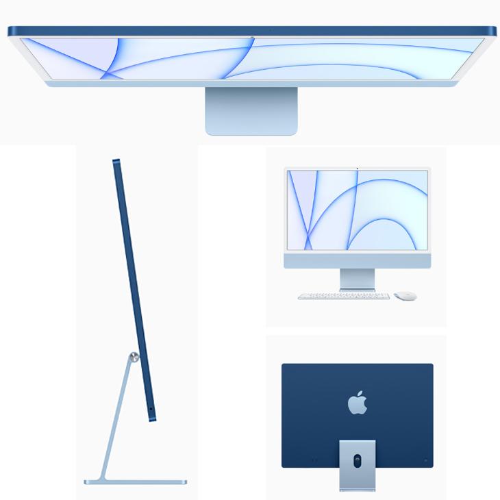 初*k様 iMac (24 インチ, M1, 2021) 　MJV93J/A　ブ APPLE 〔中古〕iMac 24-inch Mid-2021 MJV93J/A ブルー 〔14.7