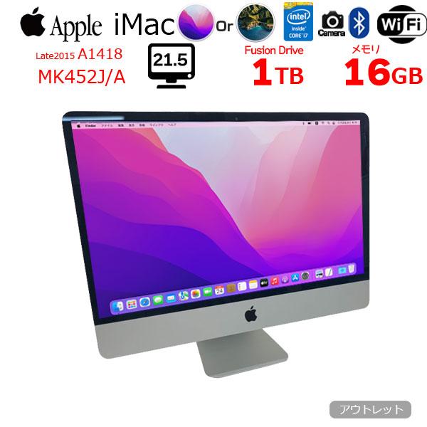 スマホ・タブレット・パソコン APPLE iMac IMAC MK452J/A Apple iMac 21.5インチ Retina 4Kディスプレイモデル MK452J/A