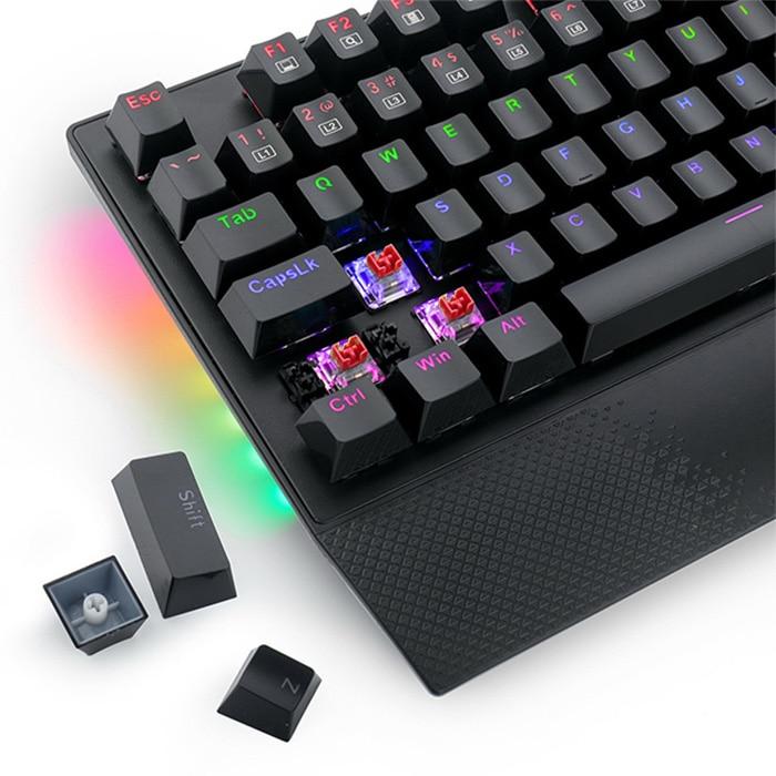LAZOS E-YOOSO ゲーミングキーボード K-662 ブラック 赤軸 テンキー