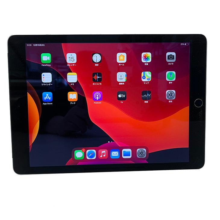 Apple iPad Air2 MGGX2J/A Retina au Wi-Fi+Cellular 16GB指紋認証 選べるカラー [ A8X  16GB(SSD) 9.7 iPadOS 15.7.1 スペースグレイ ] ：良品 中古