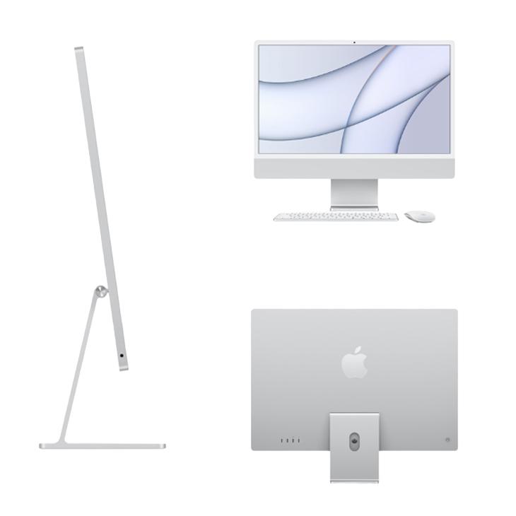 【中古パソコン】Apple iMac 24inch MGPD3J/A A2438 4.5K 2021 一体型 Touch ID [Apple M1 8コア メモリ16GB SSD1TB 無線 BT カメラ 24インチ Silver ]:美品の画像