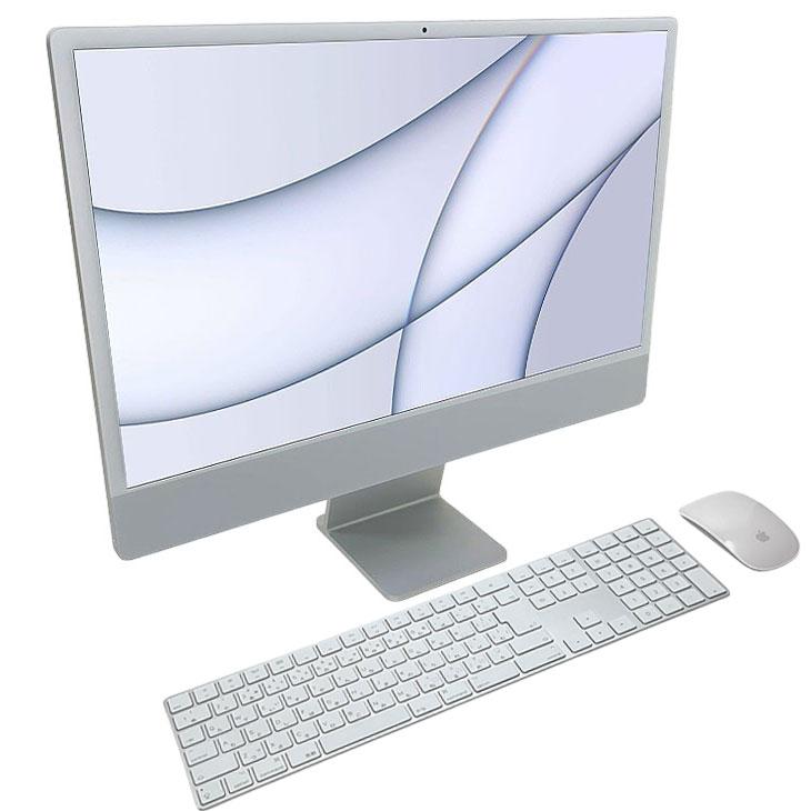 iMac 24インチ /M1 /8GB シルバー 【美品】 iMac（Apple） Apple iMac 24inch MGPD3J/A A2438 4.5K 2021 一体型