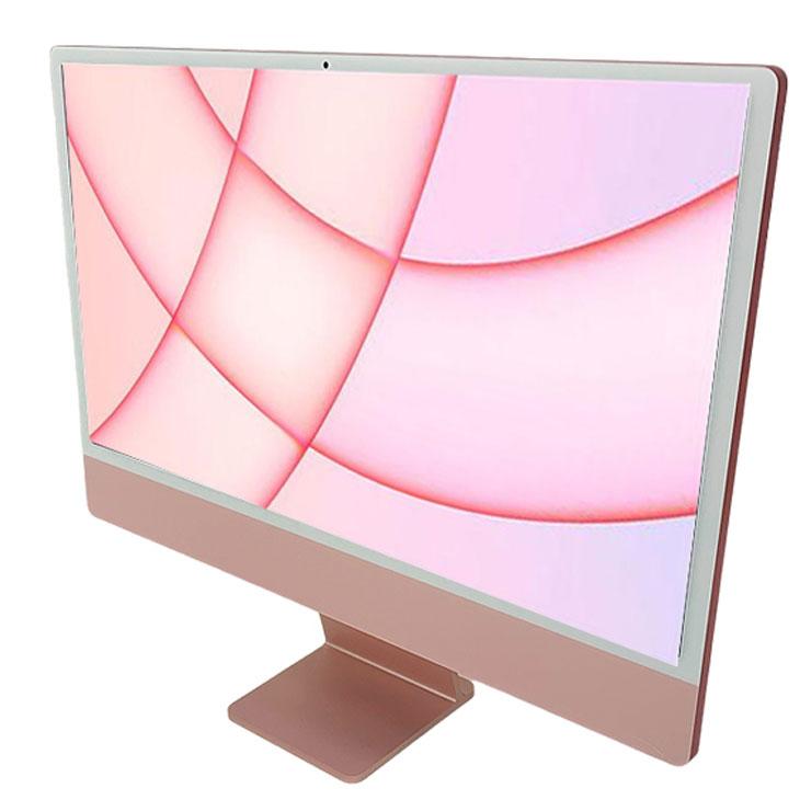 【中古パソコン】Apple iMac 24inch MGPN3J/A A2438 4.5K 2021 一体型 選べるOS Touch ID [Apple M1 8コア 16GB SSD512GB 無線 BT カメラ 24インチ Pink ]:美品の画像