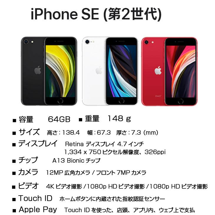 iPhone - 【SIMロック解除済】iPhone SE 第2世代 Black 64GB iPhone 8 【SIMロック解除済】Apple SE（第2世代）MHGP3J/A