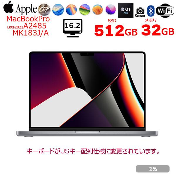 MacBook Pro 【中古】Apple 16inch MK183J/A A2485 Late 2021 USキー