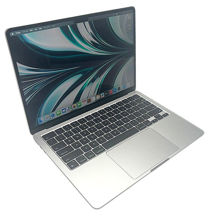 【中古パソコン】Apple MacBook Air 13.6inch MLXY3J/A USキー A2681 2022 TouchID [Apple M2 8コア 8GB SSD256GB 無線 BT カメラ 13.6 Silver 純箱] ：良品の画像