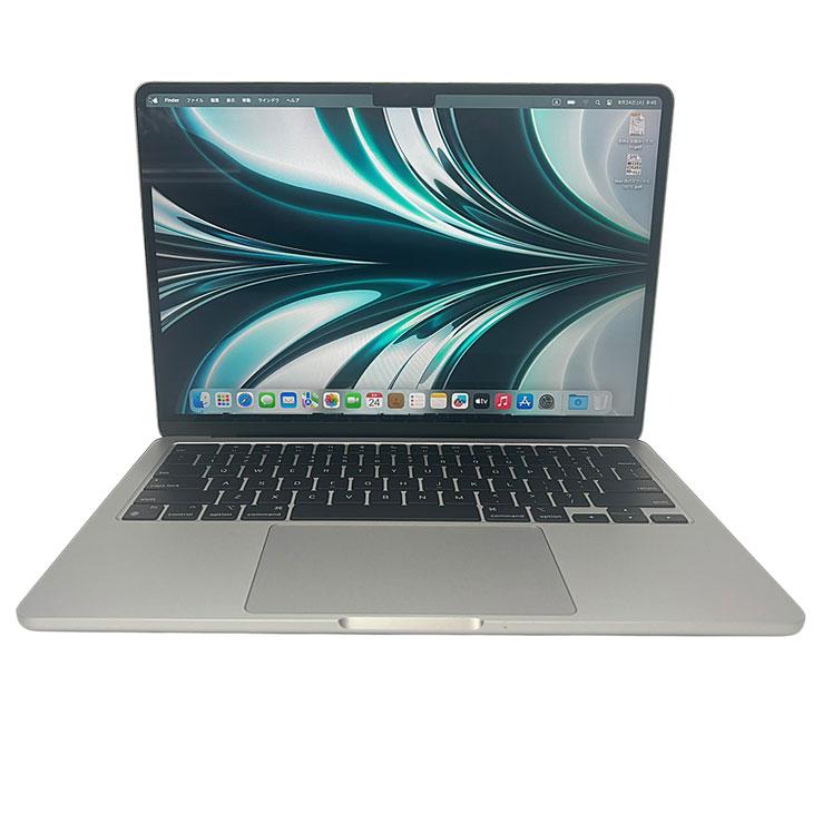 【中古パソコン】Apple MacBook Air 13.6inch MLXY3J/A USキー A2681 2022 TouchID [Apple M2 8コア 8GB SSD256GB 無線 BT カメラ 13.6 Silver 純箱] ：良品の画像