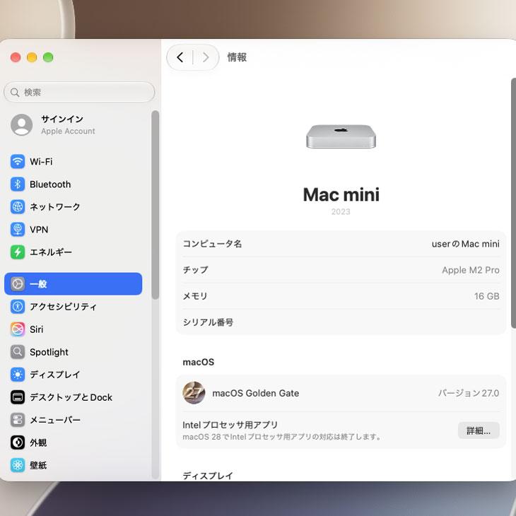Mac mini 【中古パソコン】Apple MNH73J/A A2686 M2 Pro 2023 小型