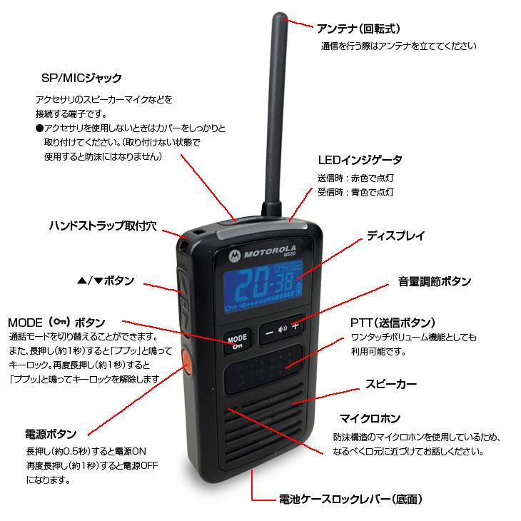 motorola MOTOROLA SOLUTIONS MS50 特定小電力トランシーバー motorola MOTOROLA SOLUTIONS MS50 特定小電力トランシーバー