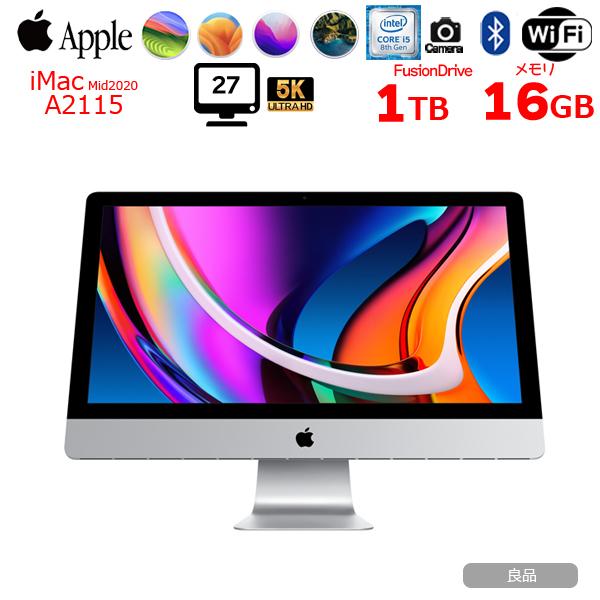 Apple iMac 27inch MRR02J/A A2115 5K 2019 一体型 選べるOS [Core i5