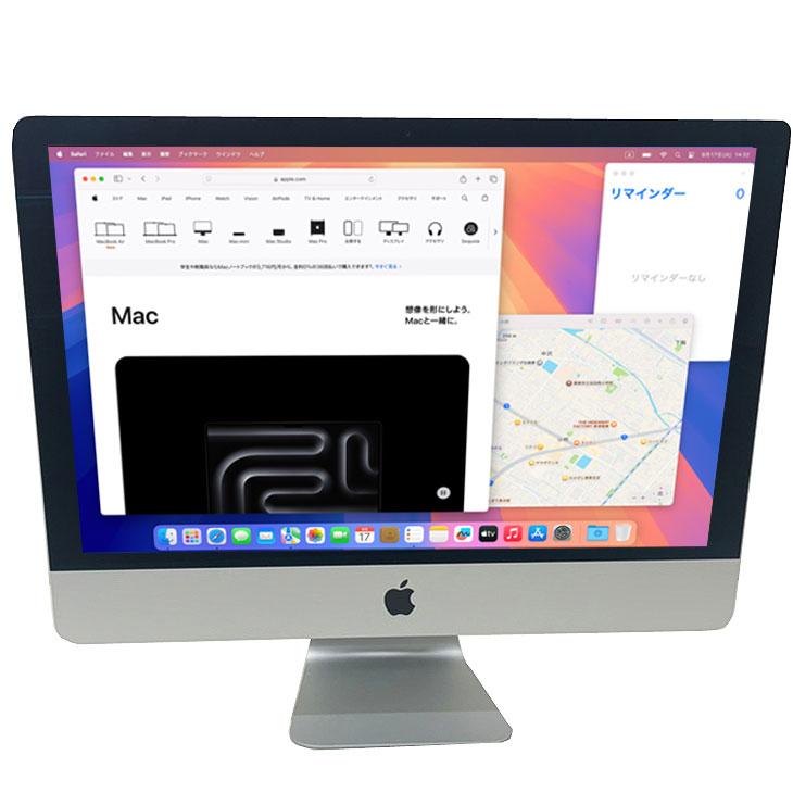 【今だけ純正キー付中古パソコン】Apple iMac 21.5inch MRT42J/A A2116 4K 2019 一体型  [Core i7 8700 16GB Fusion 1TB 無線 BT カメラ 21.5インチ] :良品の画像