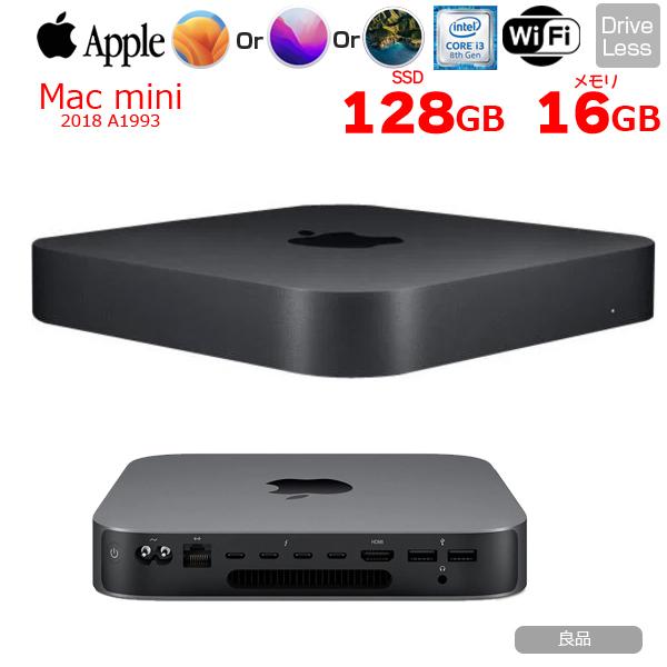 Apple Mac mini MRTR2J/A A1993 2018 小型デスク 選べるOS [Core i3