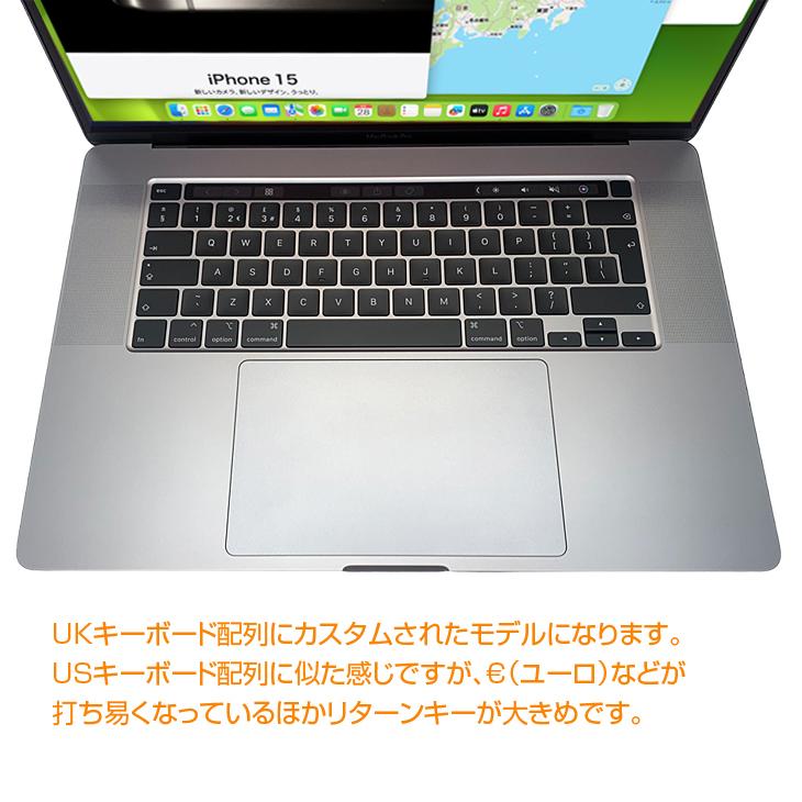 Apple MacBook Pro 16inch MVVJ2J/A A2141 2019 UKキー 選べるOS TouchBar TouchID [core i7 9750H 32G 512GB 無線 BT カメラ 16インチ Space Gray] ：美品｜whatfun｜09