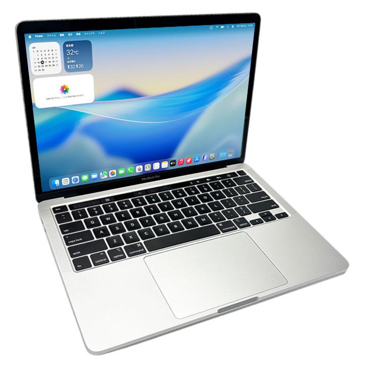 【中古】Apple MacBook Pro 13.3inch MWP82J/A A2251 2020 USキー 選べるOS TouchBar TouchID [core i7 1068NG7 32GB 1TB 無線 カメラ 13 Silver]：アウトレットの画像