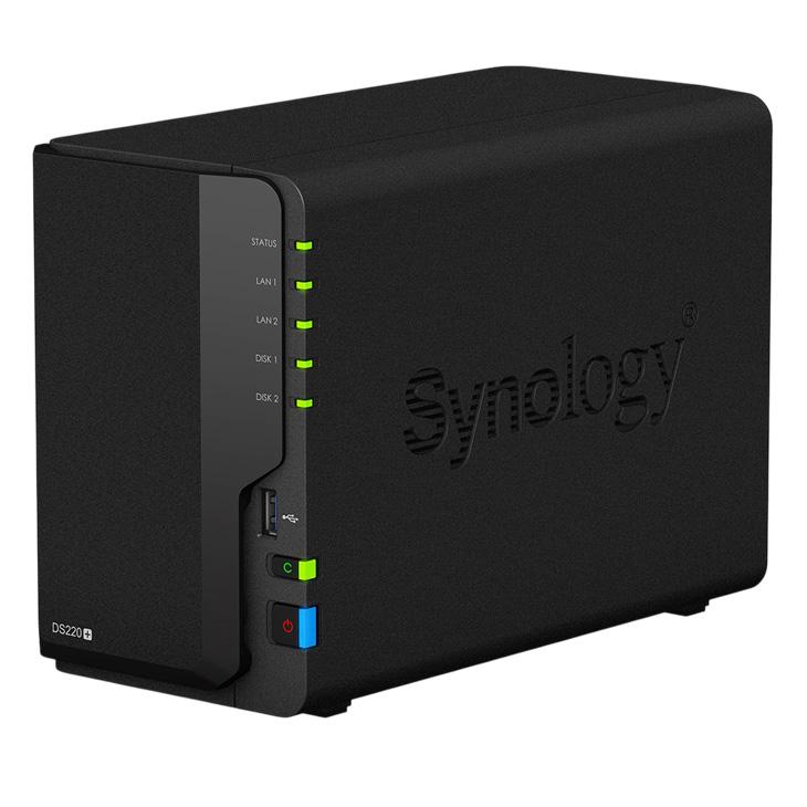 Synology DiskStation DS220+ 高性能 2ベイNAS デュアルコア(Intel Celeron J4025) メモリ2GB HDD2TB付属の画像