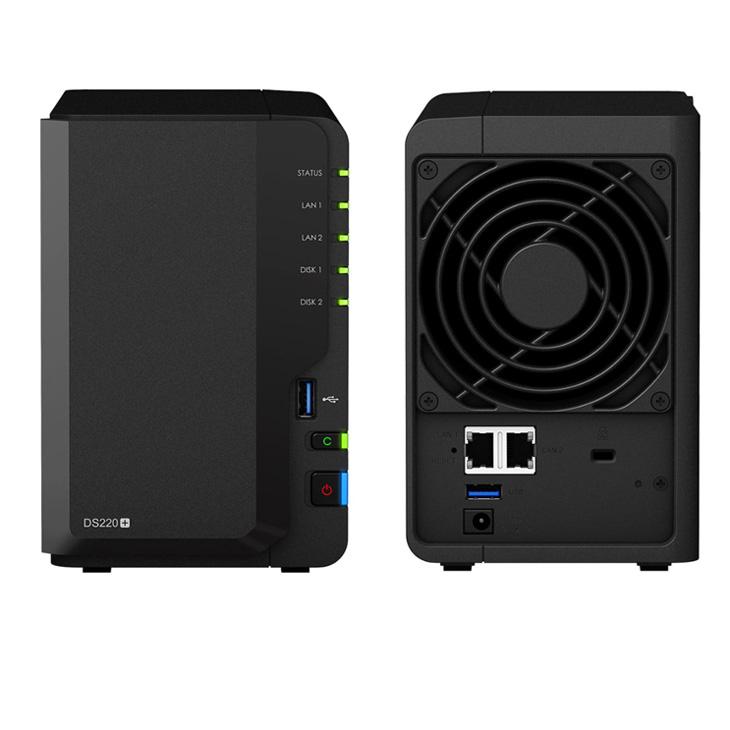 Synology DiskStation DS220+ 高性能 2ベイNAS デュアルコア(Intel Celeron J4025) メモリ2GB HDD2TB付属の画像