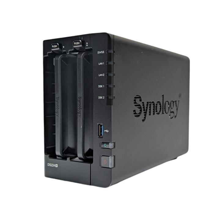 Synology DiskStation DS220+ 高性能 2ベイNAS デュアルコア(Intel Celeron J4025) メモリ2GB HDD2TB（1000GB×2）付属 フロントパネル_5