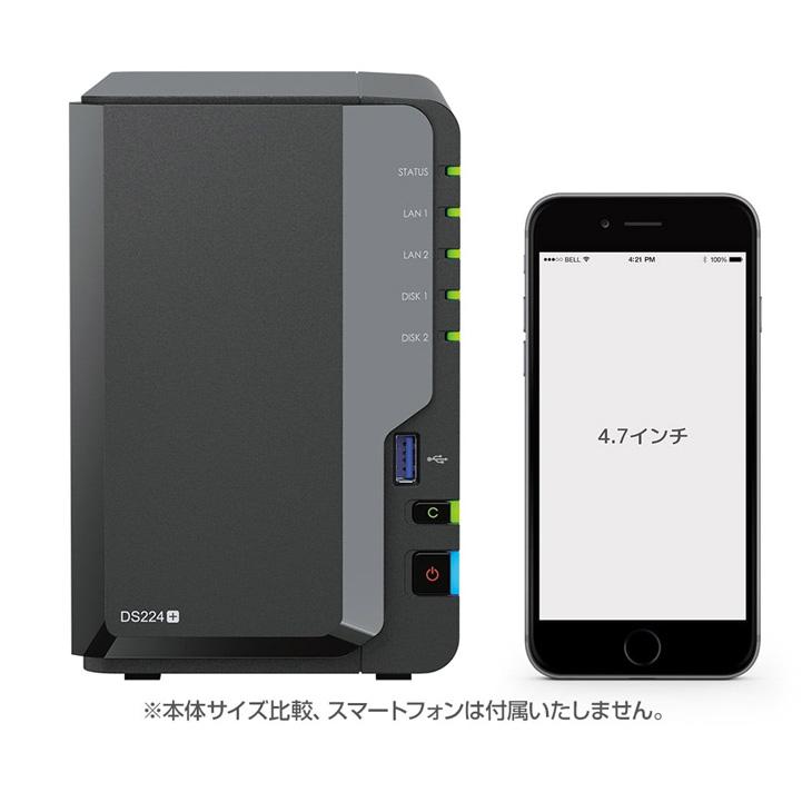 Synology（シノロジー） Synology DiskStation DS224+ 高性能 2ベイNAS