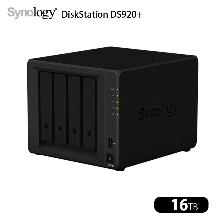 訳あり Synology Diskstation DS920+ 4ベイ NAS Synology（シノロジー） 【中古】Synology DiskStation DS920+ 高性能