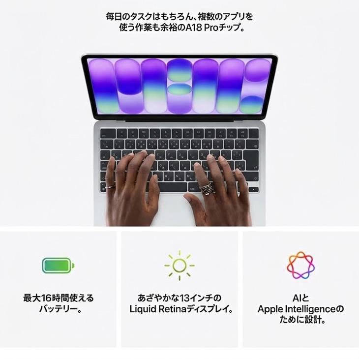 MacBook Air 【未開封】Apple Neo 13inch MHFC4J/A A3404 2026 USキー