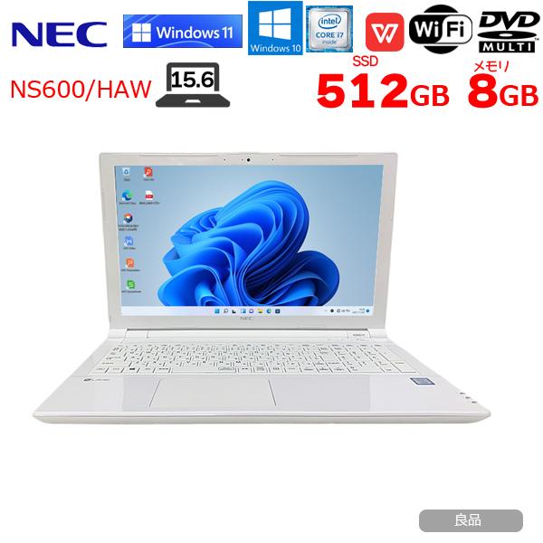 NEC - 【美品】新品SSD512GB☘Core i7第7世代☘Lavie NS600/H 楽天市場】NEC ラビィ LAVIE PC-NS600 Corei7 第7世代 白 整備済