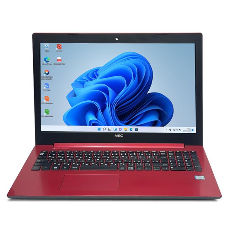 NEC LAVIE NS700/KAR 中古 ノート Office Win11 home 第8世代 [Core i7 8550U メモリ12GB 512GB BD 無線　BT テンキー カメラ レッド]：アウトレット｜whatfun｜03