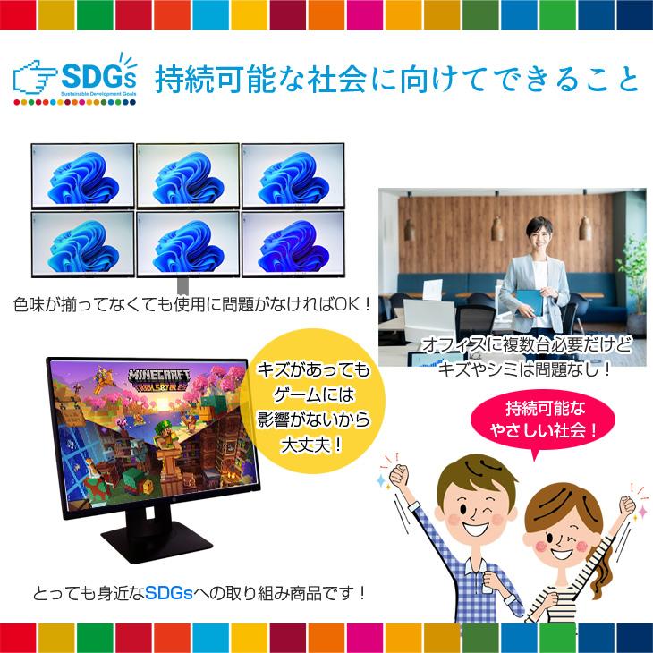 メーカー・型番おまかせ】22インチワイド モニター 選べる DisplayPort