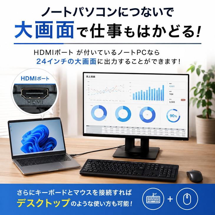 送料無料】格安 おまかせ 24インチワイド アウトレット モニター フル
