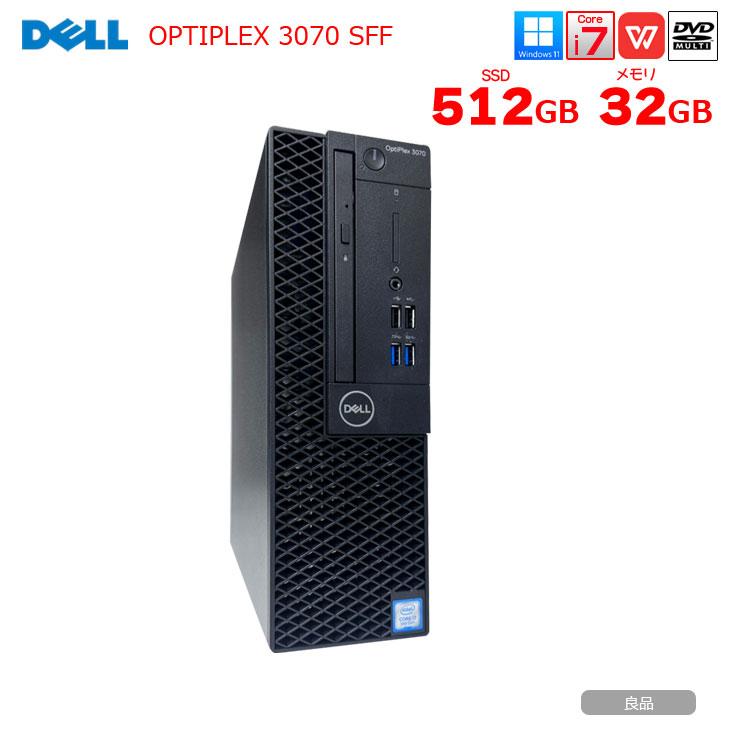DELL OptiPlex 3070 SFF 中古 デスクトップ Office Win11 第9