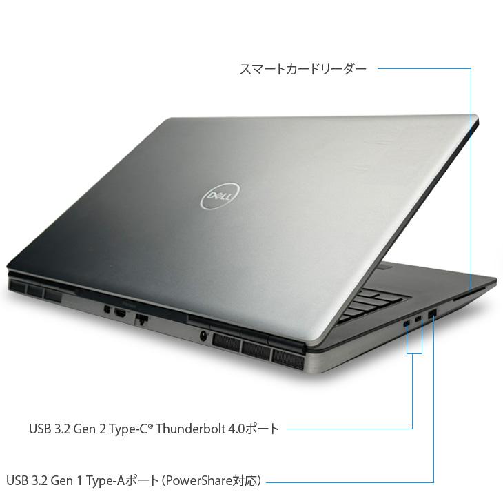 【17.3型大迫力画面】DELL PRECISION 7760 中古 ノート Office Win11 Quadro RTX　A3000搭載 [Corei7 11850H 32GB SSD1TB］：良品の画像