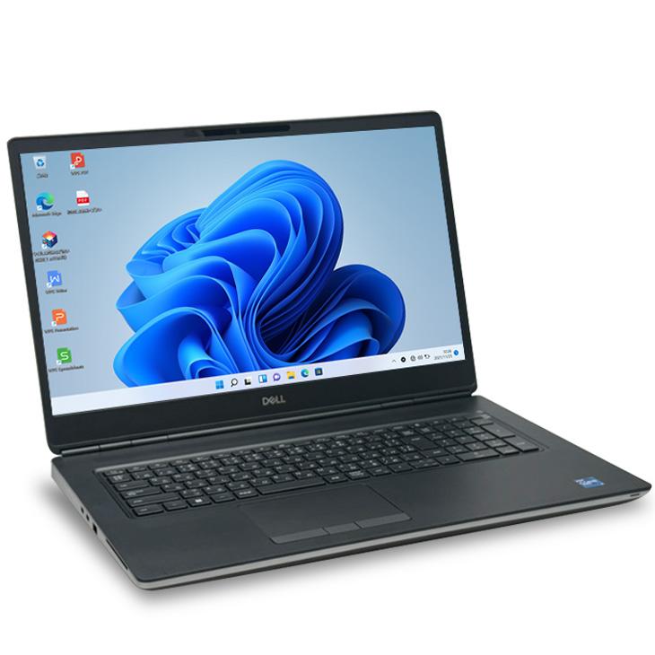 【17.3型大迫力画面】DELL PRECISION 7760 中古 ノート Office Win11 Quadro RTX　A3000搭載 [Corei7 11850H 32GB SSD1TB］：良品の画像